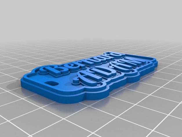 bernard de porte-clés personnalisé 3D print model - Mito3D