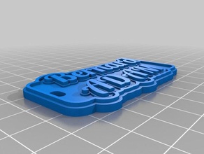 bernard Schlüsselanhänger angepasst 3d print model - Mito3D