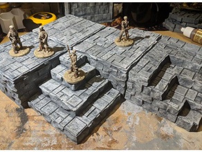 jeu de guerre fantastique terrain templedias blocs les jouets jeux frostgrave wargaming 3d print model - Mito3D