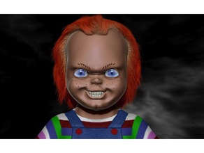 chucky bust sculptures child childs play film movie prop replica 3d print model - Mito3D