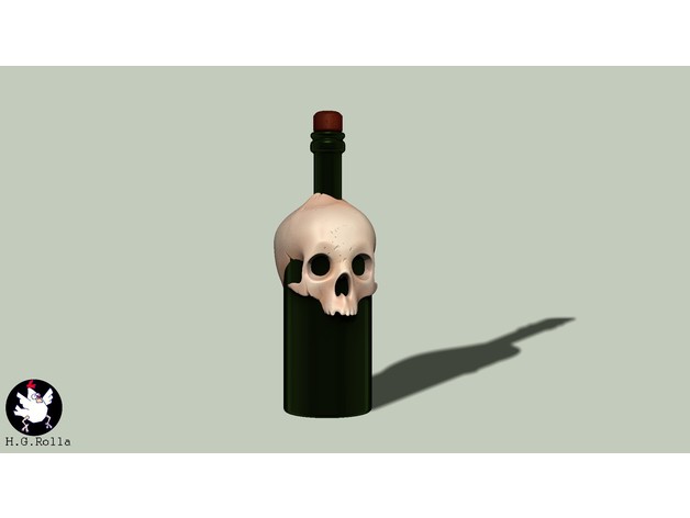 poison bottle props 3D print model - Mito3D