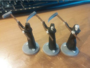 grim reaper rpg miniature 3d printing 28mm miniatures dd fantasy grim-reaper tabletop gaming 3d print model - Mito3D