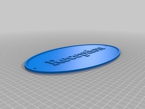 reception signs hobby customized 3d print model - Mito3D