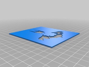 batman-Schablone Kunst tools angepasst 3d print model - Mito3D