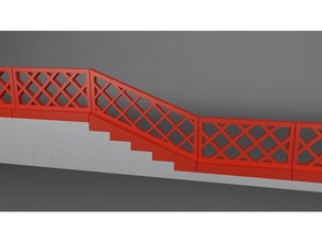 lego compatible pendiente de la valla construcción juguetes 3d print model - Mito3D