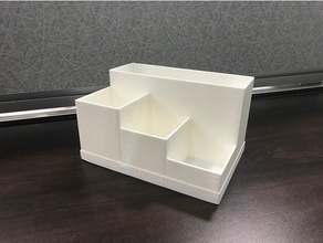 office desk organiser autodesk fusion 360 organizer supplies 3d print model - Mito3D