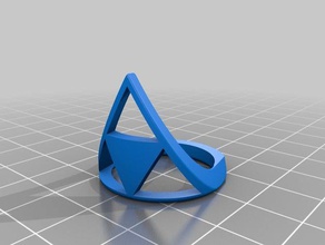 triforce los anillos la leyenda de zelda 3d print model - Mito3D