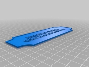 name plate 1 michelle wang decor customized 3d print model - Mito3D