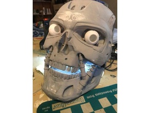 t-800 skull working jaw eyes more 3d printing genius prop sceleton t800 terminator 3d print model - Mito3D