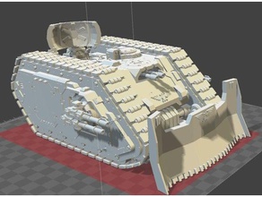 hermetika-Muster heavy-Befehl-tank 30k40k proxy Fahrzeuge spartan warhammer 3d print model - Mito3D