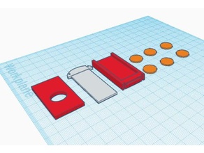 mini disck laucher gadgets 3d print model - Mito3D