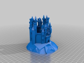 steve customized grand castle generator buildings structures 3d print model - Mito3D