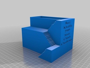 steps burj khalifa challenge sculptures 3d print model - Mito3D