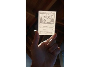 pokemon tarjeta de lithophane pikachu español modelos 3d print model - Mito3D