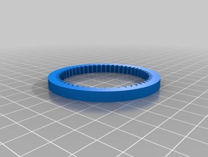 meu personalizados paramétrico engrenagem de anel mod1 52t partes 3d print model - Mito3D
