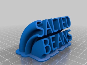 mi personalizados de barrido salado frijoles oficina 3d print model - Mito3D