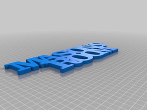 masons room customized variable word sculpture sculptures 3d print model - Mito3D