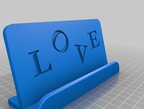iphone 8 plus love stand mobile 3d print model - Mito3D