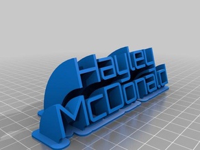 hayley office customized 3d print model - Mito3D