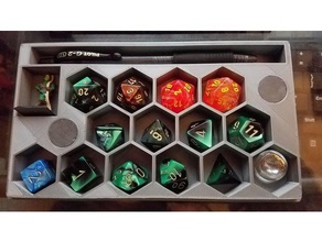 dice box dungeons dragons gaming tabletop game games rpg 3d print model - Mito3D