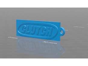 clutch band logo keychain keychains music rock 3d print model - Mito3D