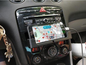 peugeot 308 2007-2013 phone stand automotive 3d print model - Mito3D