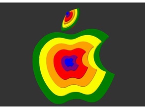 3d apple logo kavramı diğer 3d print model - Mito3D