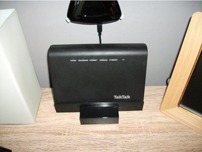 combined talktalk huawei hg633 router shared hdd stand computer hard drive 3d print model - Mito3D