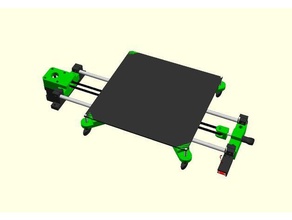 axis diy 3d printer v12 parts printable openscad 3d print model - Mito3D