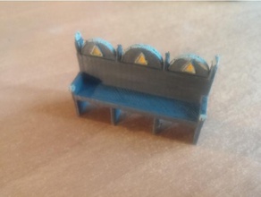 banco de rpg terreno 3d la impresión 28mm 28mmscale en miniatura Miniaturas bancos fantasía final fantasy tablero mesa juego 3d print model - Mito3D