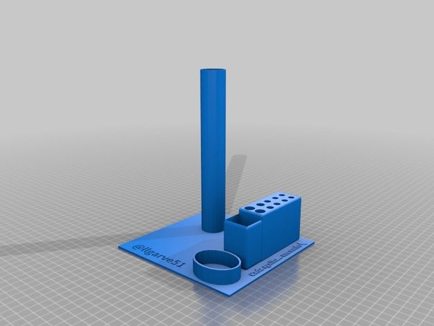 suporte para linhas e de las agujas del conjunto 4 1 3D print model - Mito3D