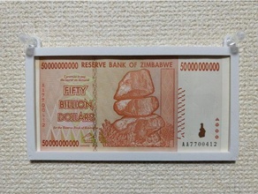 dollar zimbabwéen cadre décor de la monnaie mur 3d print model - Mito3D
