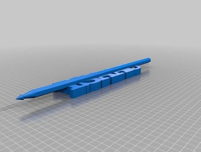 isacco matita i segni loghi personalizzato 3d print model - Mito3D
