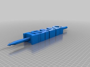 isacco pencil1 i segni loghi personalizzato 3d print model - Mito3D
