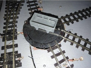 modello ferroviaria giradischi veicoli 3d print model - Mito3D