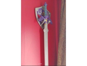 links escudo de exibição cabide adereços mestre da espada zelda 3d print model - Mito3D