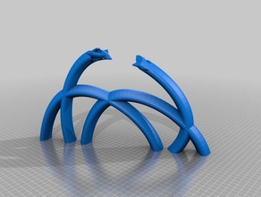 kırık köprü inşa Ortaçağ işaretler logoları 3d print model - Mito3D