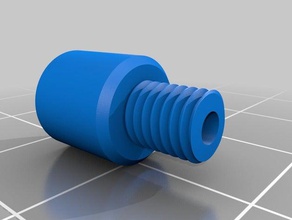 3d printed bowden tube coupling printer parts mount fitting ptfe threaded threads 3d print model - Mito3D