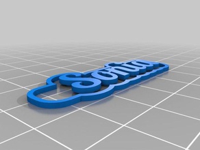 sonia 2 keychains customized 3d print model - Mito3D