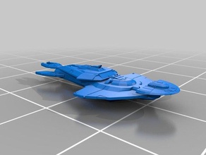 star trek cardassian keldon class 3d printing 3d print model - Mito3D