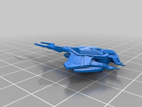 star trek cardassian intel science dreadnought 3d l'impression 3d print model - Mito3D