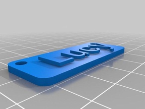 lucy etiqueta con su nombre signos logotipos personalizado 3d print model - Mito3D