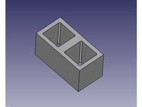 blocco di cemento 1100 scala altri 3d print model - Mito3D