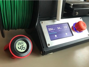 brutto po ' di titolare mercato lcd hygrometerthermometer 3d la stampante accessori l'umidità igrometro a monte temperatura temp umidità 3d print model - Mito3D
