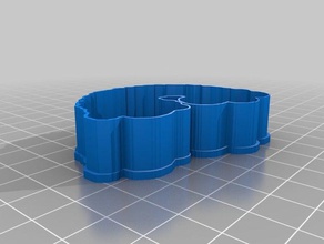 arco-íris cortador de cookie 3d impressão 3d print model - Mito3D