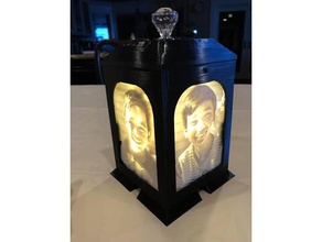 lanterna lithophane decoração 3d print model - Mito3D