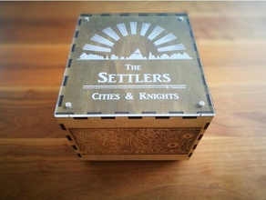 storage cities knights 20 toys games boardgame catan laser cutter settler settlers small 3d print model - Mito3D