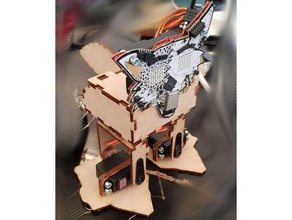 fri3d biped robot robotics lasercut servo 3d print model - Mito3D