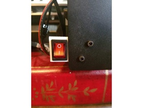 interruptor do diodo emissor de suporte monoprice maker selecione v2 3d a impressora partes tira led lightswitch mods makerselect montagem 3d print model - Mito3D