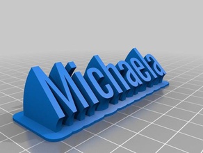 michaela ofis özelleştirilmiş 3d print model - Mito3D